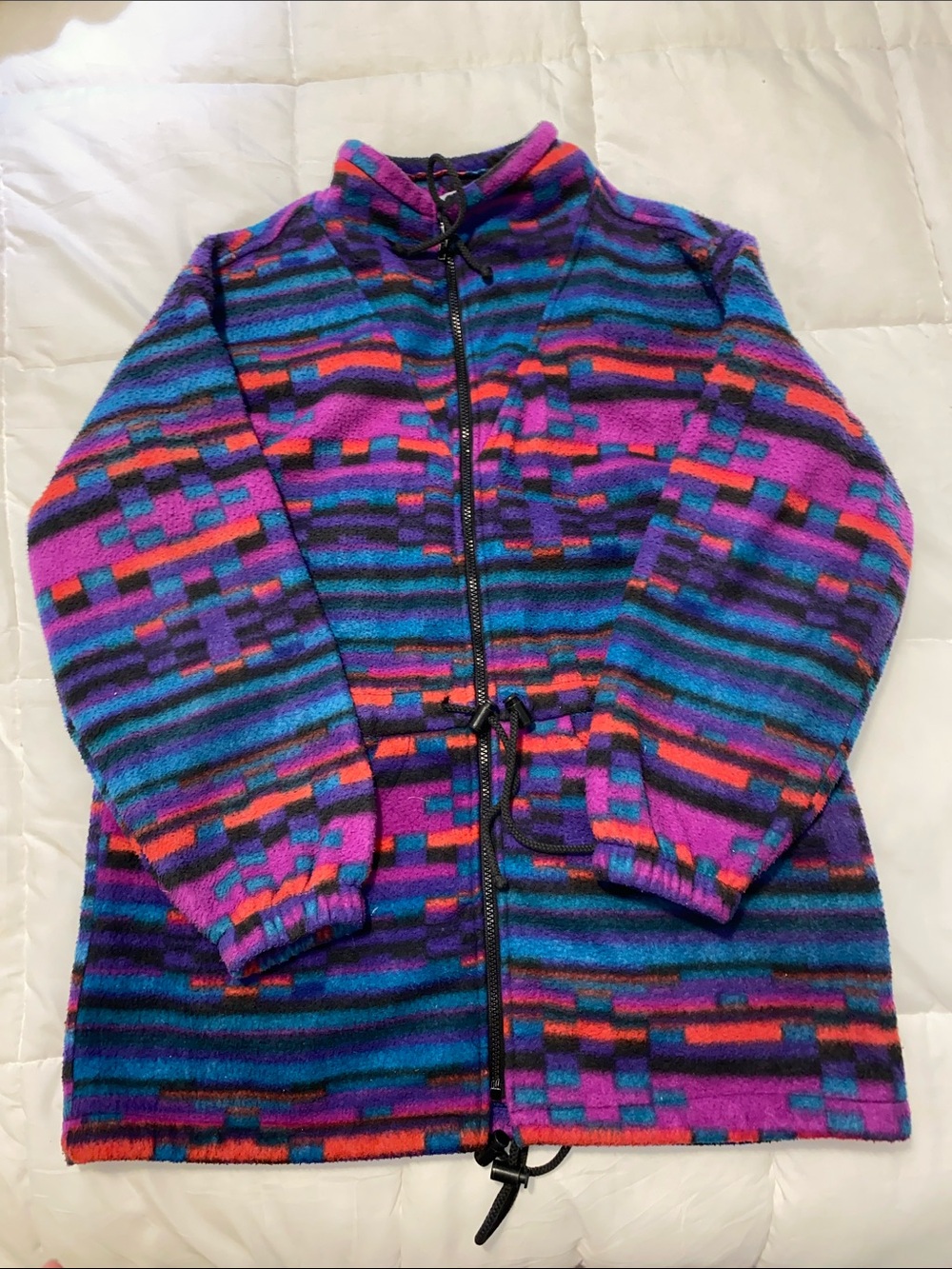 Vintage Reitman  Casual  Zip Up Sweater / Colourful 80s